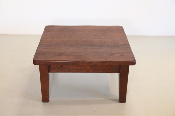 Brutalist Oak Coffee Table, 1970s-BQ-1693390