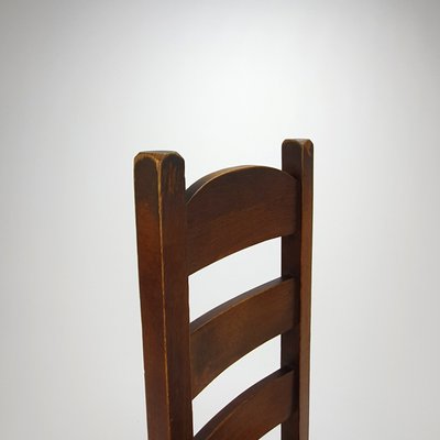 Brutalist Oak Dining Chairs, 1960s, Set of 6-RMX-958236