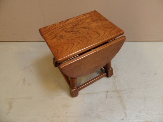 Brutalist Oak Side Table, 1960s-PNJ-1816662