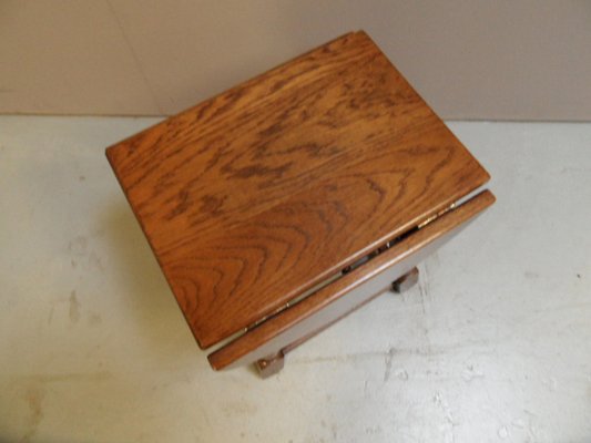 Brutalist Oak Side Table, 1960s-PNJ-1816662