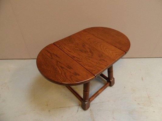 Brutalist Oak Side Table, 1960s-PNJ-1816662