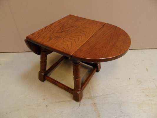 Brutalist Oak Side Table, 1960s-PNJ-1816662