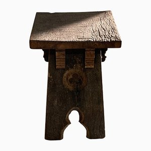 Brutalist Oak Stool-BHG-1162434