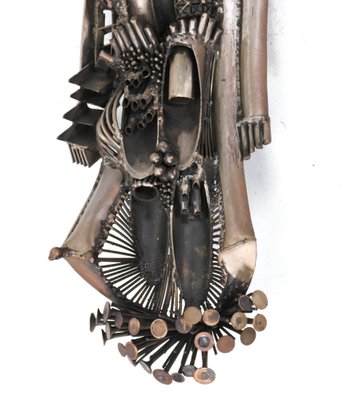 Brutalist Patinated Metal Abstract Sculpture by Frans De Boer Lichtveld, 1964-MY-1722174