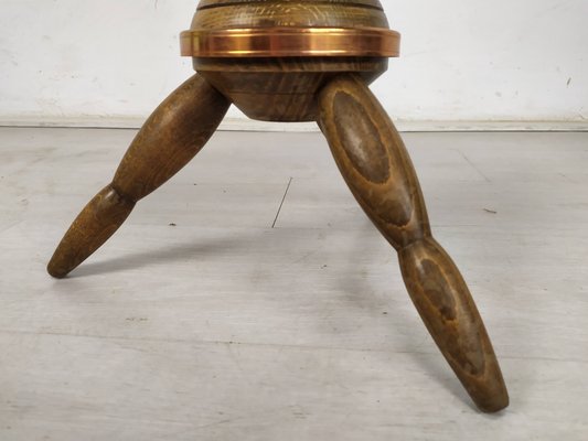 Brutalist Pedestalist Side Table by Charles Dudouyt, 1940s-EAD-1417554