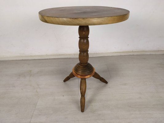 Brutalist Pedestalist Side Table by Charles Dudouyt, 1940s-EAD-1417554