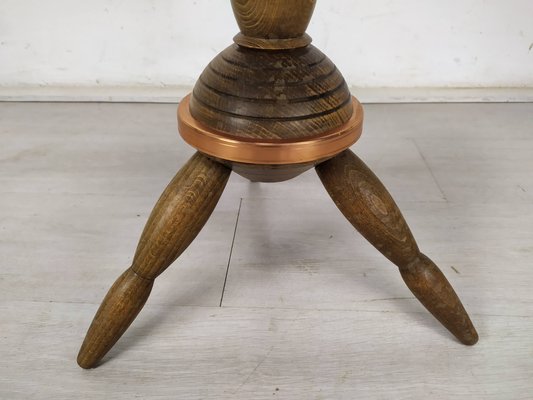 Brutalist Pedestalist Side Table by Charles Dudouyt, 1940s-EAD-1417554