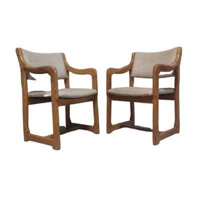 Brutalist Pine Chairs, Set of 4-TCS-1702563