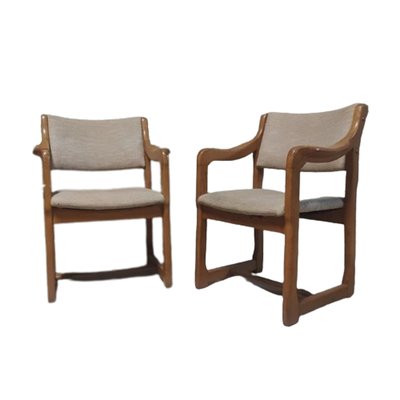 Brutalist Pine Chairs, Set of 4-TCS-1702563