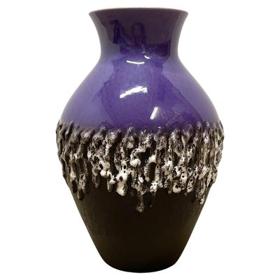 Brutalist Purple Fat Lava Ceramic Vase from Carstens Tönnieshof, Germany, 1970s-QZ-1796115