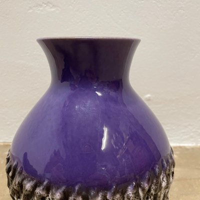 Brutalist Purple Fat Lava Ceramic Vase from Carstens Tönnieshof, Germany, 1970s-QZ-1796115