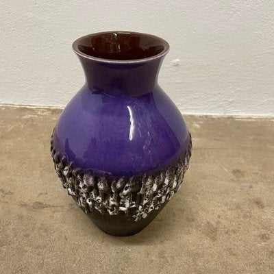 Brutalist Purple Fat Lava Ceramic Vase from Carstens Tönnieshof, Germany, 1970s-QZ-1796115