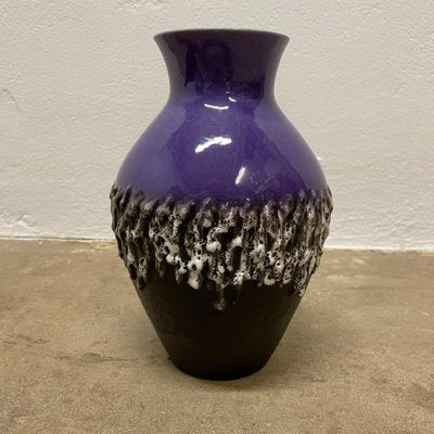 Brutalist Purple Fat Lava Ceramic Vase from Carstens Tönnieshof, Germany, 1970s-QZ-1796115