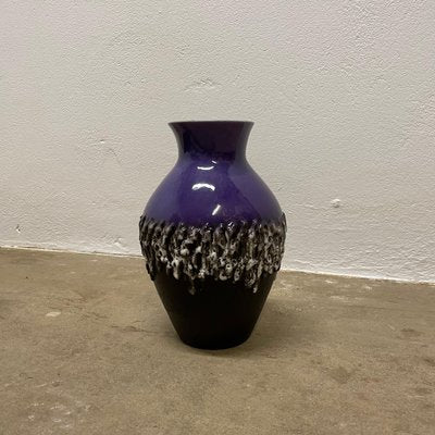 Brutalist Purple Fat Lava Ceramic Vase from Carstens Tönnieshof, Germany, 1970s-QZ-1796115