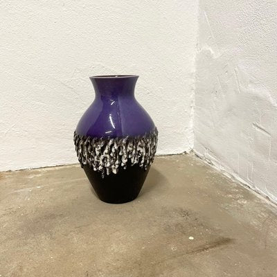 Brutalist Purple Fat Lava Ceramic Vase from Carstens Tönnieshof, Germany, 1970s-QZ-1796115