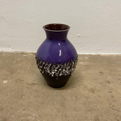 Brutalist Purple Fat Lava Ceramic Vase from Carstens Tönnieshof, Germany, 1970s-QZ-1796115