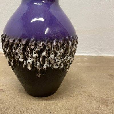 Brutalist Purple Fat Lava Ceramic Vase from Carstens Tönnieshof, Germany, 1970s-QZ-1796115