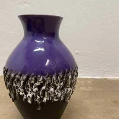 Brutalist Purple Fat Lava Ceramic Vase from Carstens Tönnieshof, Germany, 1970s-QZ-1796115