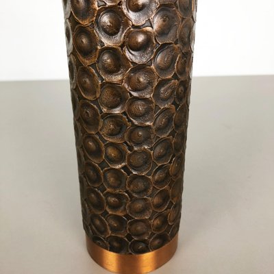 Brutalist Sculptural Copper Vase in the Style of Auböck, Austria, 1950s-QZ-1053043