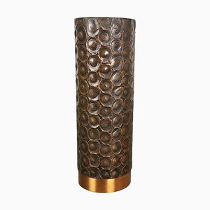 Brutalist Sculptural Copper Vase in the Style of Auböck, Austria, 1950s-QZ-1053043