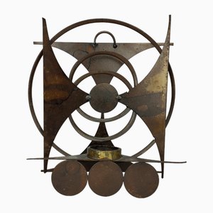 Brutalist Sculptural Wall Candleholder in the style of Henrik Horst, Denmark, 1970s-SFQ-1803196