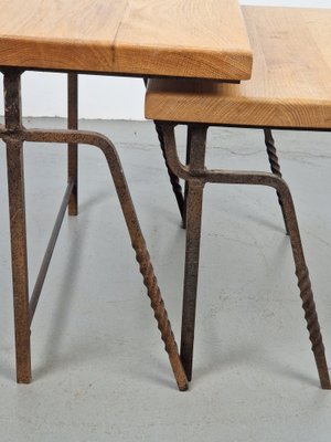 Brutalist Side Table Nesting Tables, 1970s, Set of 2-AXJ-1724725