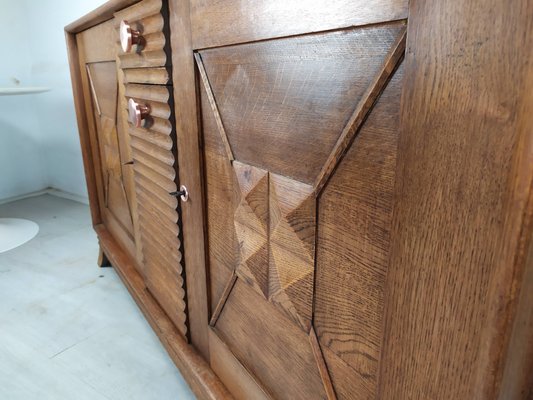 Brutalist Sideboard by Charles Dudouyt, 1940s-EAD-1383334