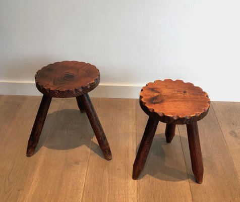 Brutalist Stools, 1950s, Set of 2-BA-1594596