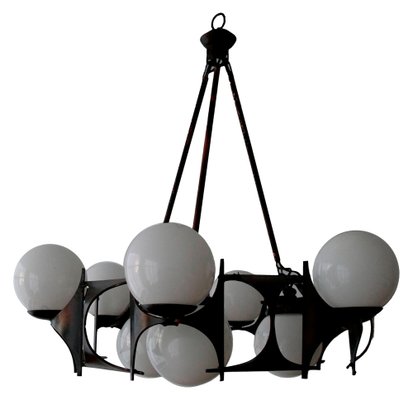 Brutalist Style Chandelier, 1950s-AHH-1793734