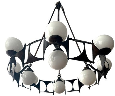 Brutalist Style Chandelier, 1950s-AHH-1793732