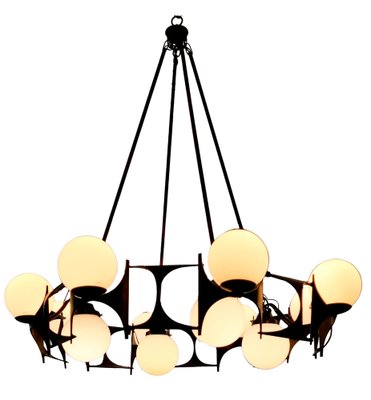 Brutalist Style Chandelier, 1950s-AHH-1793732