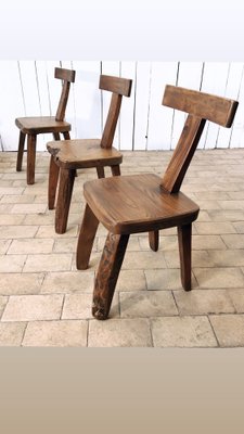 Brutalist T Chairs, Set of 6-EAJ-1342291