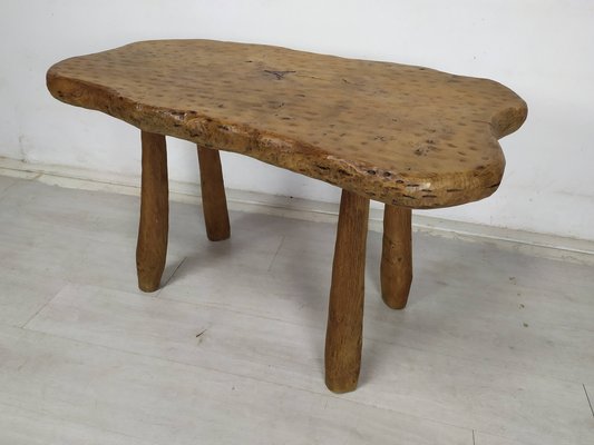 Brutalist Table in Ash, 1970s-EAD-1768671