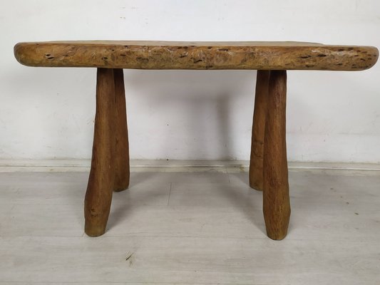 Brutalist Table in Ash, 1970s-EAD-1768671