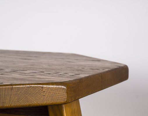 Brutalist Table in Oak in the Style of Dittmann & Co, 1960s.-VLO-1029723