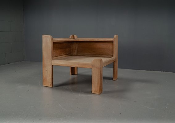 Brutalist Table in Oak Wood, 1963-VLO-2031348