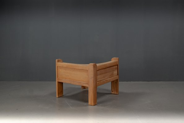 Brutalist Table in Oak Wood, 1963-VLO-2031348