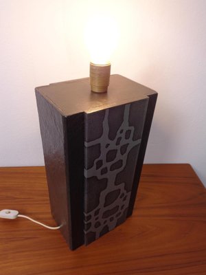 Brutalist Table Lamp from Temde, Switzerland, 1960s-RDW-1797033