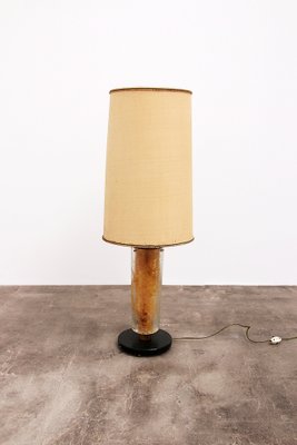 Brutalist Table Lamp Marble & Glass, 1960-EZZ-1802967