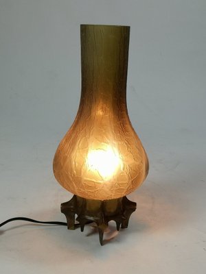 Brutalist Table Lamp with Bronze Base, 1960s-UWE-1780009