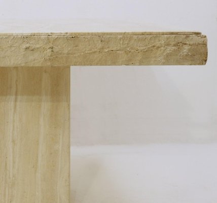 Brutalist Travertine Coffee Table, 1970s-FGA-958529