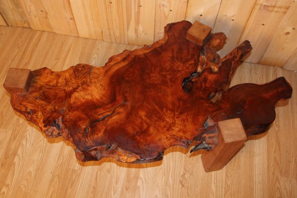 Brutalist Tree Trunk Coffee Table-KMQ-1098300