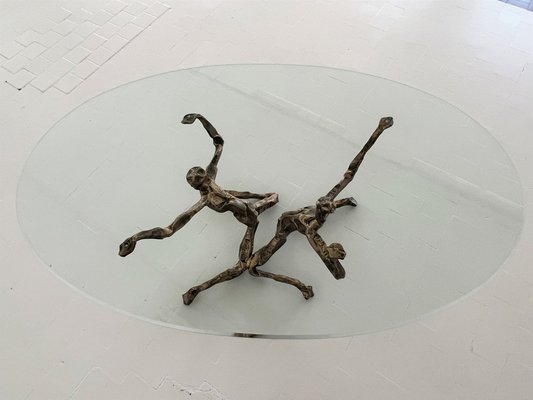 Brutalist Trinidad Coffee Table in Bronze by Salvino Marsura, 1960-VNE-1397306