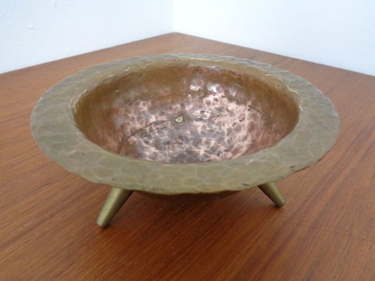 Brutalist Tripod Bowl in Copper, 1960s-RDW-1220215