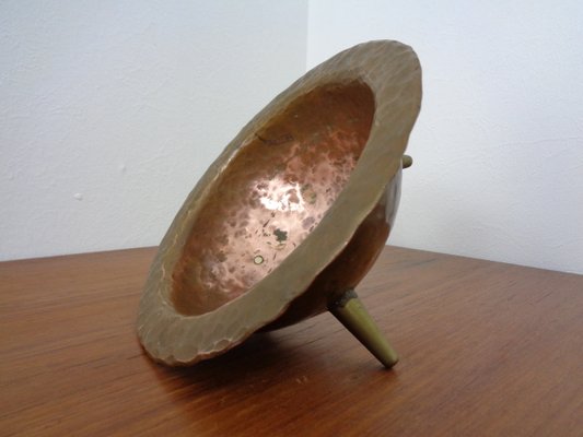 Brutalist Tripod Bowl in Copper, 1960s-RDW-1220215