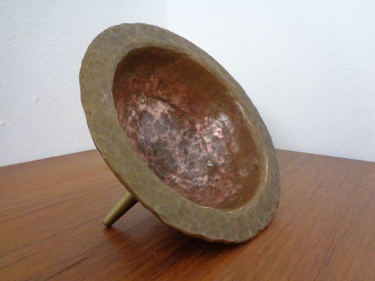 Brutalist Tripod Bowl in Copper, 1960s-RDW-1220215