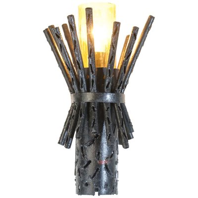 Brutalist Wall Sconce by Marcello Fantoni, 1960s-FO-913055