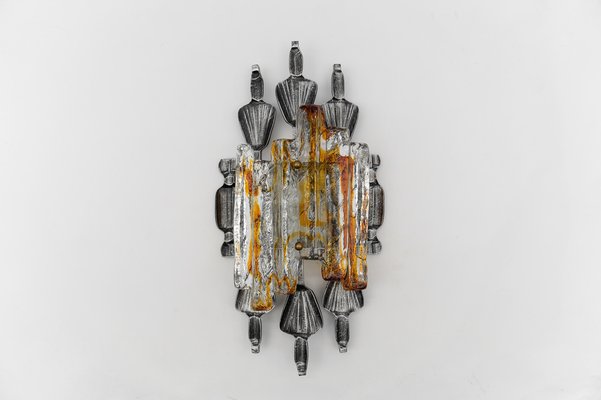 Brutalist Wall Sconce by Tom Ahlström & Hans Ehrlich, Sweden, 1960s-KQB-1750107