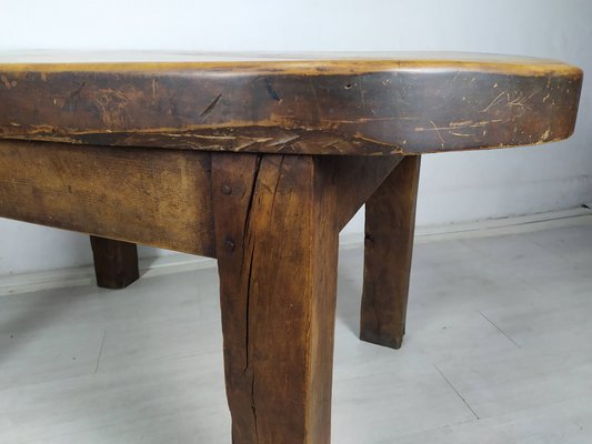 Brutalist Walnut Dining Table-EAD-1716643