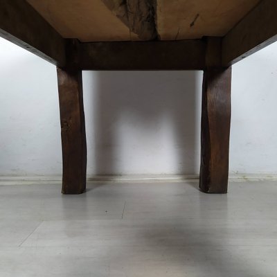 Brutalist Walnut Dining Table-EAD-1716643